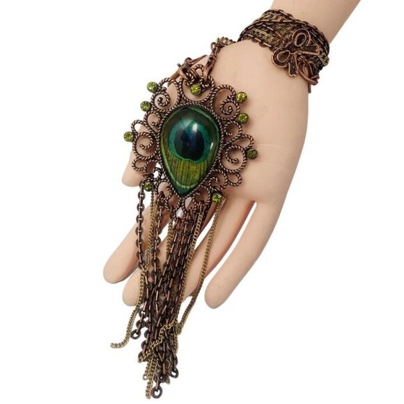 Betsey Johnson Vegetable Garden Morocco Peacock Blue Large